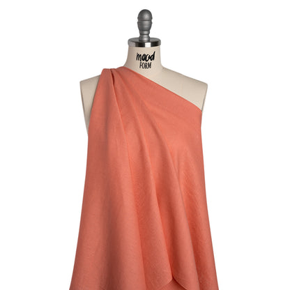 Lightweight Linen Woven - Watermelon Pink - Designer Deadstock