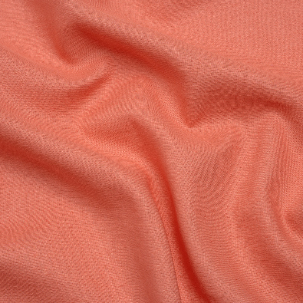 Lightweight Linen Woven - Watermelon Pink - Designer Deadstock