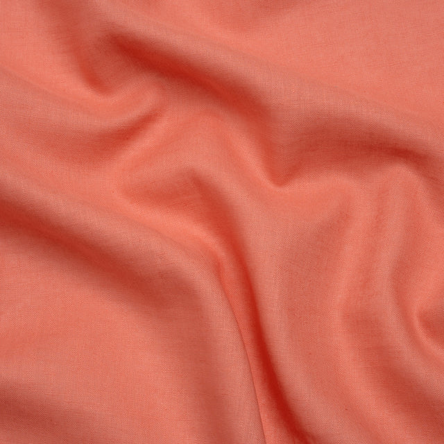 Lightweight Linen Woven - Watermelon Pink - Designer Deadstock