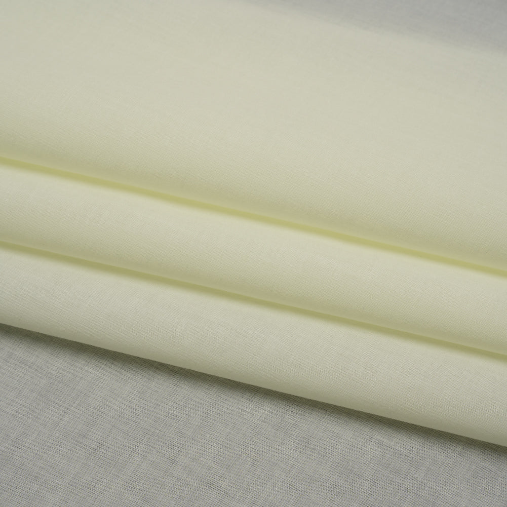 Cotton Voile - Dew Yellow - Designer Deadstock - Folded