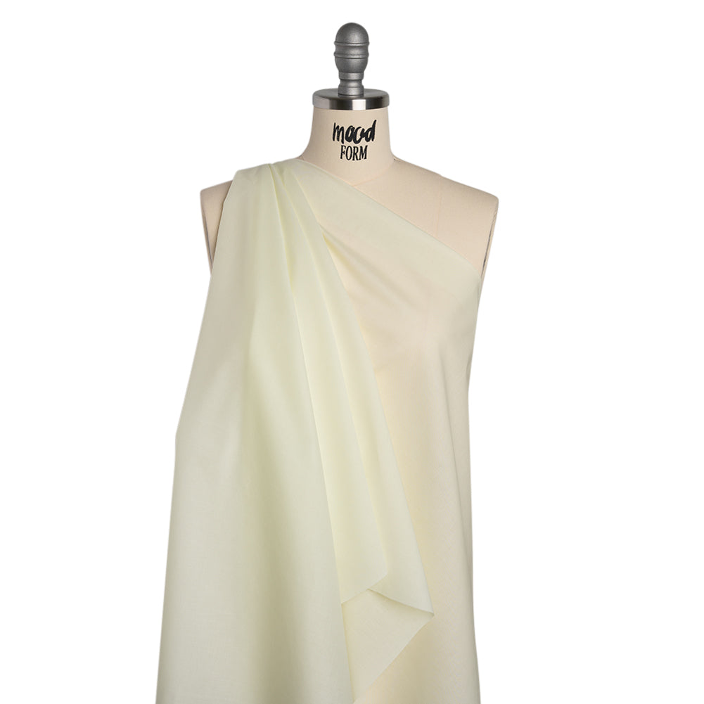 Cotton Voile - Dew Yellow - Designer Deadstock - Drape
