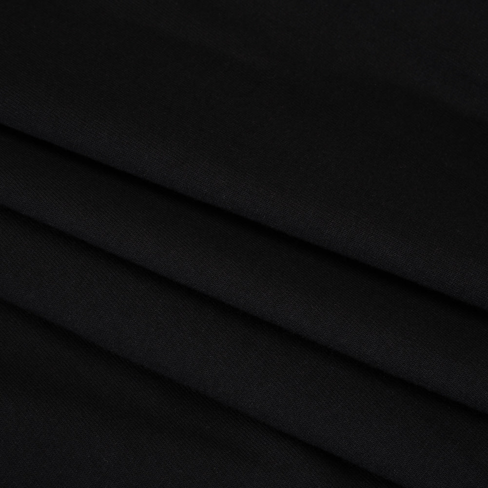 Tubular Cotton Jersey 18" - Black - Folded