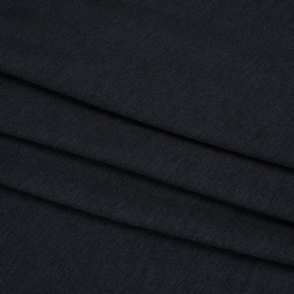 Stretch Rayon Jersey - Heathered Navy - Deadstock
