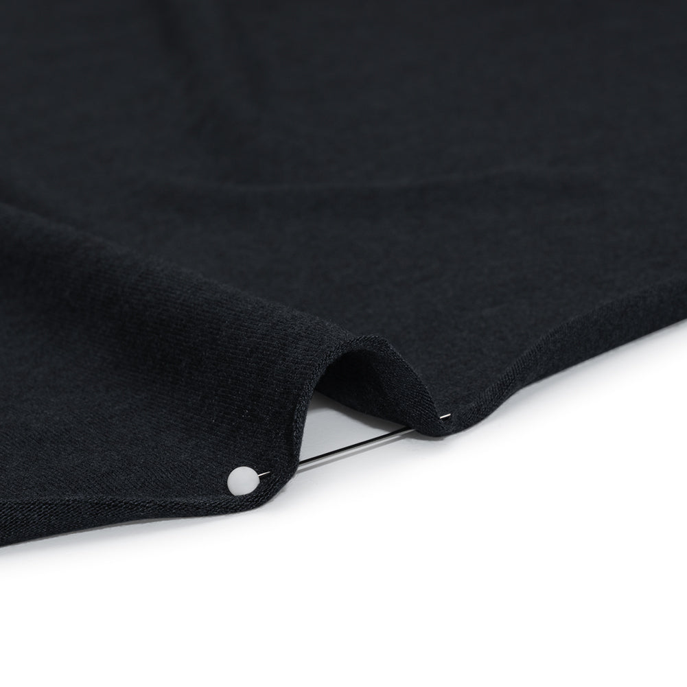 Stretch Rayon Jersey - Heathered Navy - Deadstock
