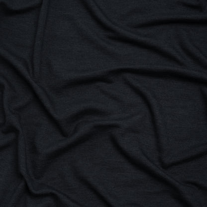 Stretch Rayon Jersey - Heathered Navy - Deadstock