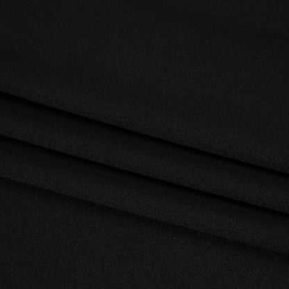 Polyester Ponte Knit - Black - Deadstock