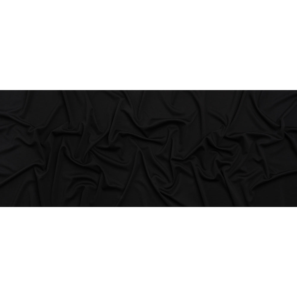 Polyester Ponte Knit - Black - Deadstock