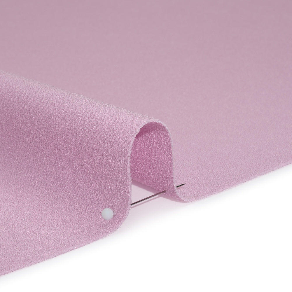 Stretch Polyester Crepe by Alex Perry - Lilac Purple - Designer Deadstock - Detail