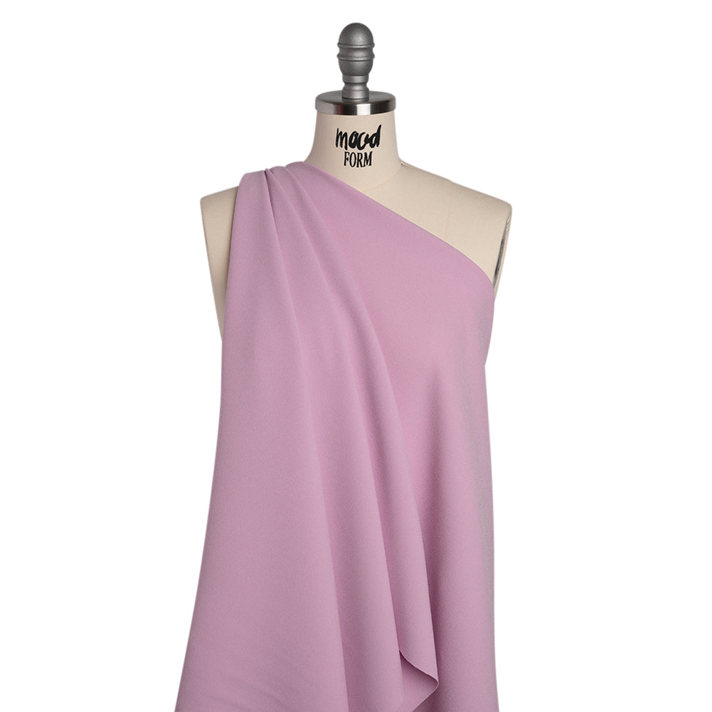 Stretch Polyester Crepe by Alex Perry - Lilac Purple - Designer Deadstock - Drape