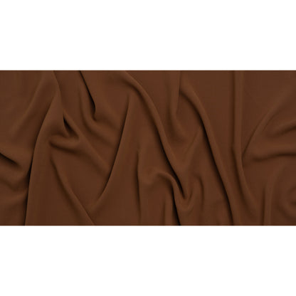 Stretch Polyester Crepe by Alex Perry - Cinnamon Brown - Designer Deadstock