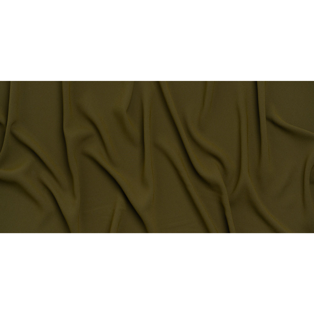 Stretch Polyester Crepe by Alex Perry - Khaki Green - Designer Deadstock - Full