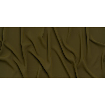 Stretch Polyester Crepe by Alex Perry - Khaki Green - Designer Deadstock