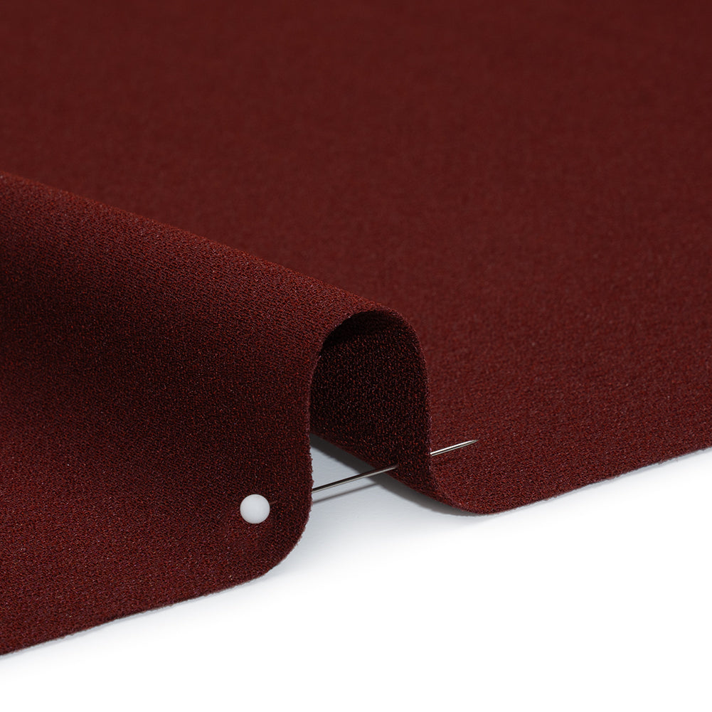 Stretch Polyester Crepe by Alex Perry - Bordeaux - Designer Deadstock