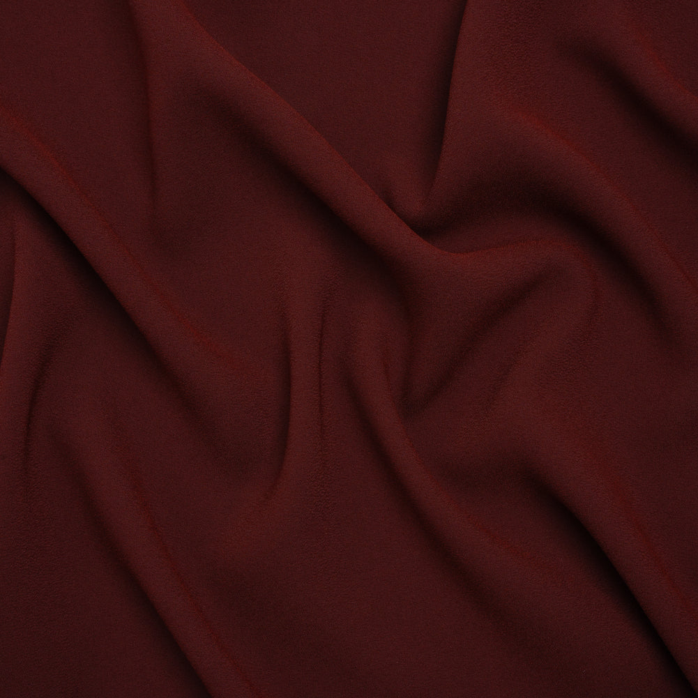 Stretch Polyester Crepe by Alex Perry - Bordeaux - Designer Deadstock