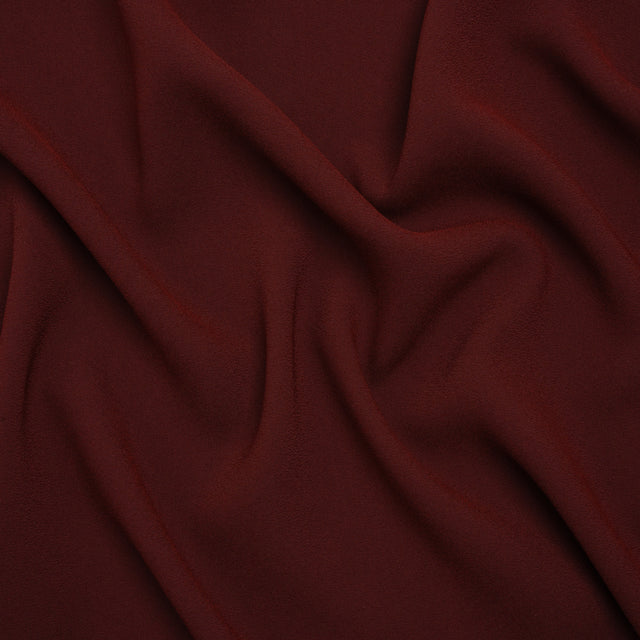 Stretch Polyester Crepe by Alex Perry - Bordeaux - Designer Deadstock