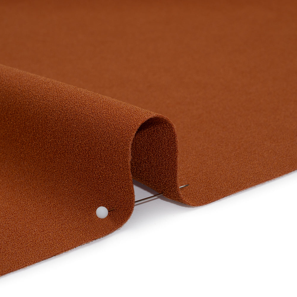 Stretch Polyester Crepe by Alex Perry - Bronze - Designer Deadstock - Detail
