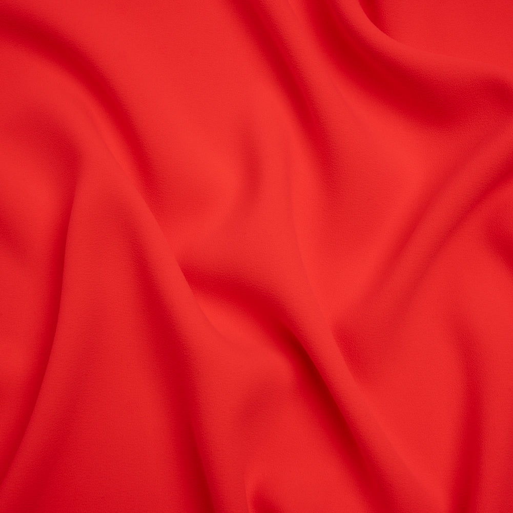 Stretch Polyester Crepe by Alex Perry - Strawberry Red - Designer Deadstock