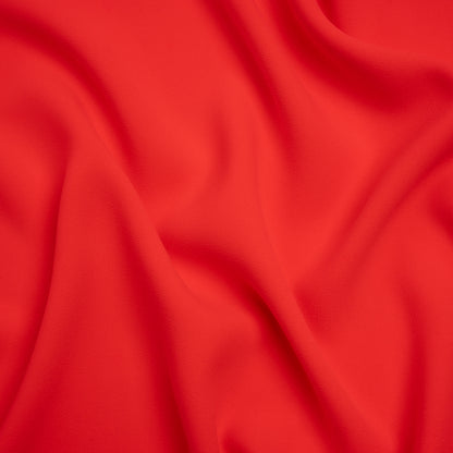 Stretch Polyester Crepe by Alex Perry - Strawberry Red - Designer Deadstock