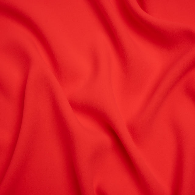 Stretch Polyester Crepe by Alex Perry - Strawberry Red - Designer Deadstock