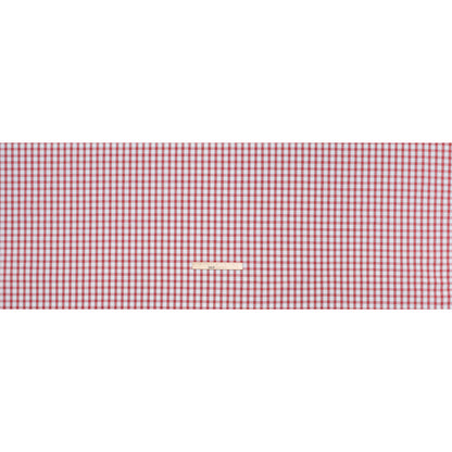 Cotton Shirting - Red, Baby Blue and White Plaid - Deadstock