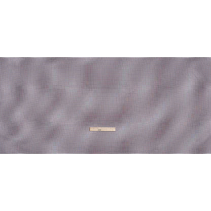 Cotton Twill Shirting Made in Italy - Pale Lavender and Brown Little Windowpane Check - Deadstock