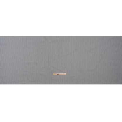 Cotton Woven - Off White and Blue Candy Stripes - Deadstock