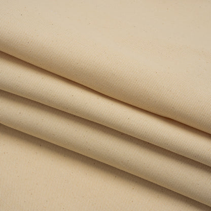 Organic Cotton Denim Twill by Rag & Bone - Natural Ecru - Designer Deadstock Made in Italy