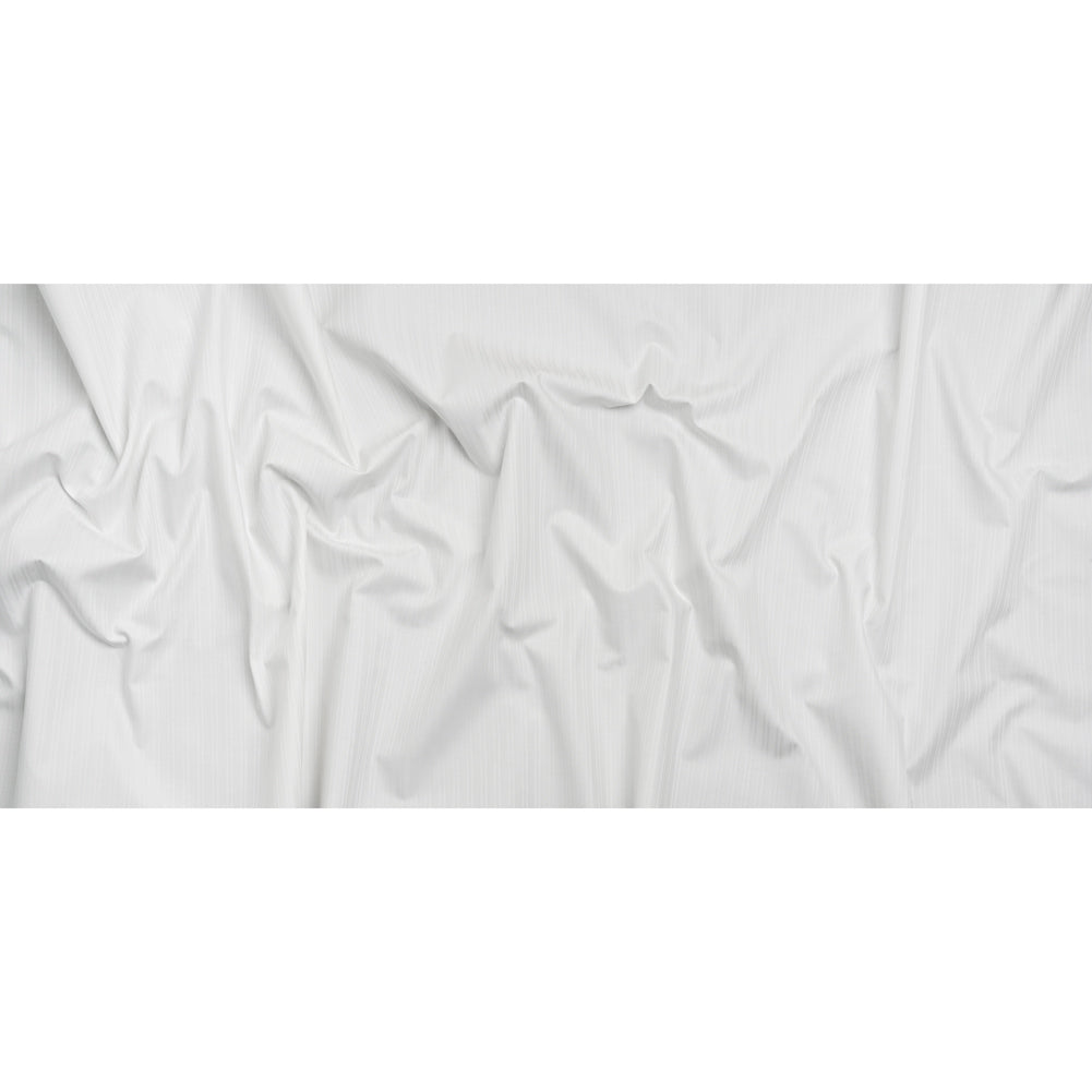 Cotton Herringbone Twill - White Stripes - Deadstock - Full