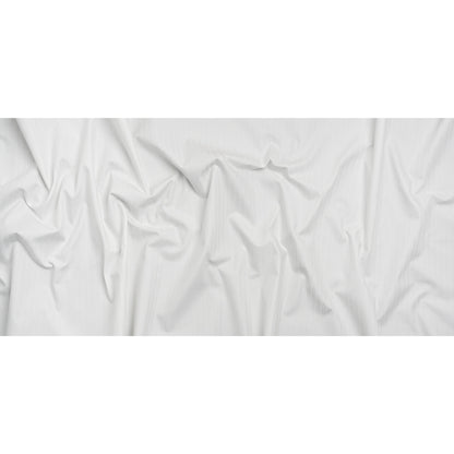 Cotton Herringbone Twill - White Stripes - Deadstock