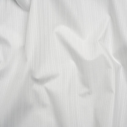 Cotton Herringbone Twill - White Stripes - Deadstock