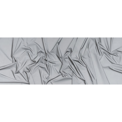 Perforated Reflective Fabric - Silver Gray