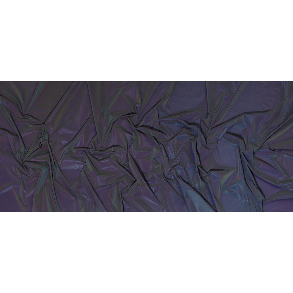Super Soft Reflective Fabric - Rainbow on Black