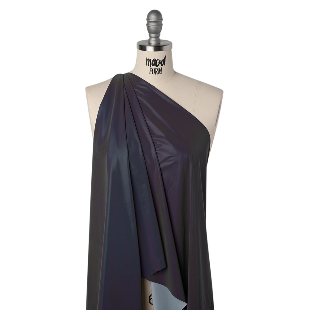 Super Soft Reflective Fabric - Rainbow on Black