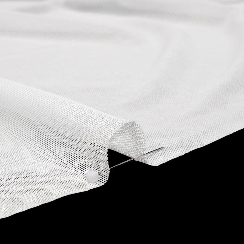 Polyester Stretch Mesh - Ecru - Designer Deadstock Detail