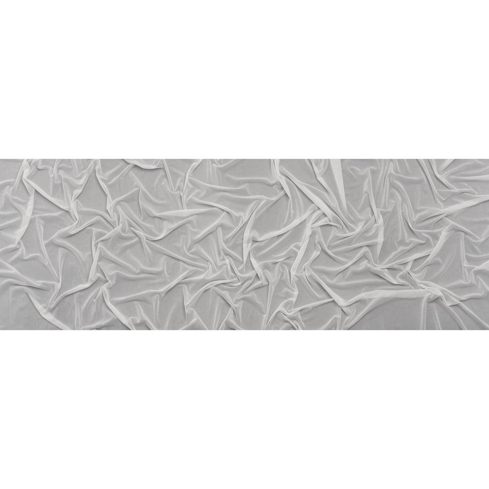 Polyester Stretch Mesh - Ecru - Designer Deadstock Full