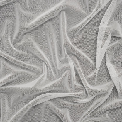 Polyester Stretch Mesh - Ecru - Designer Deadstock