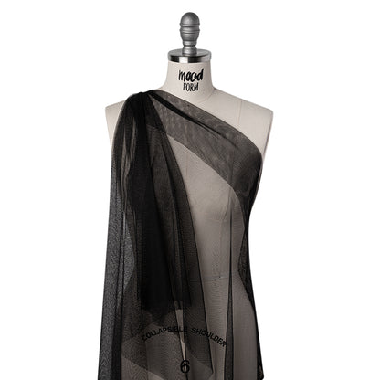 Polyester Mesh - Black - Designer Deadstock