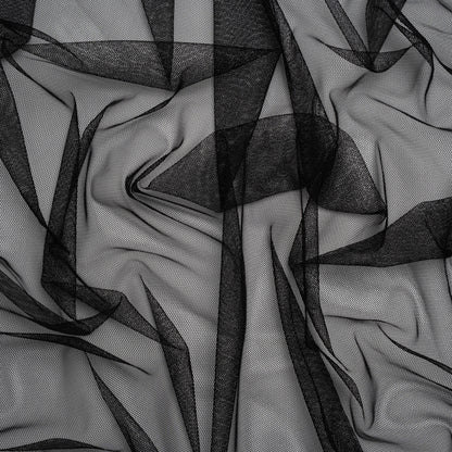 Polyester Mesh - Black - Designer Deadstock