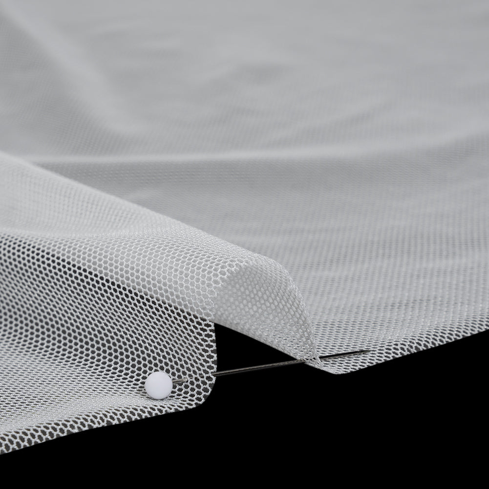 Nylon Mesh - Soft Ivory - Designer Deadstock - Detail
