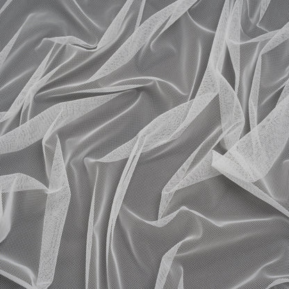 Nylon Mesh - Soft Ivory - Designer Deadstock