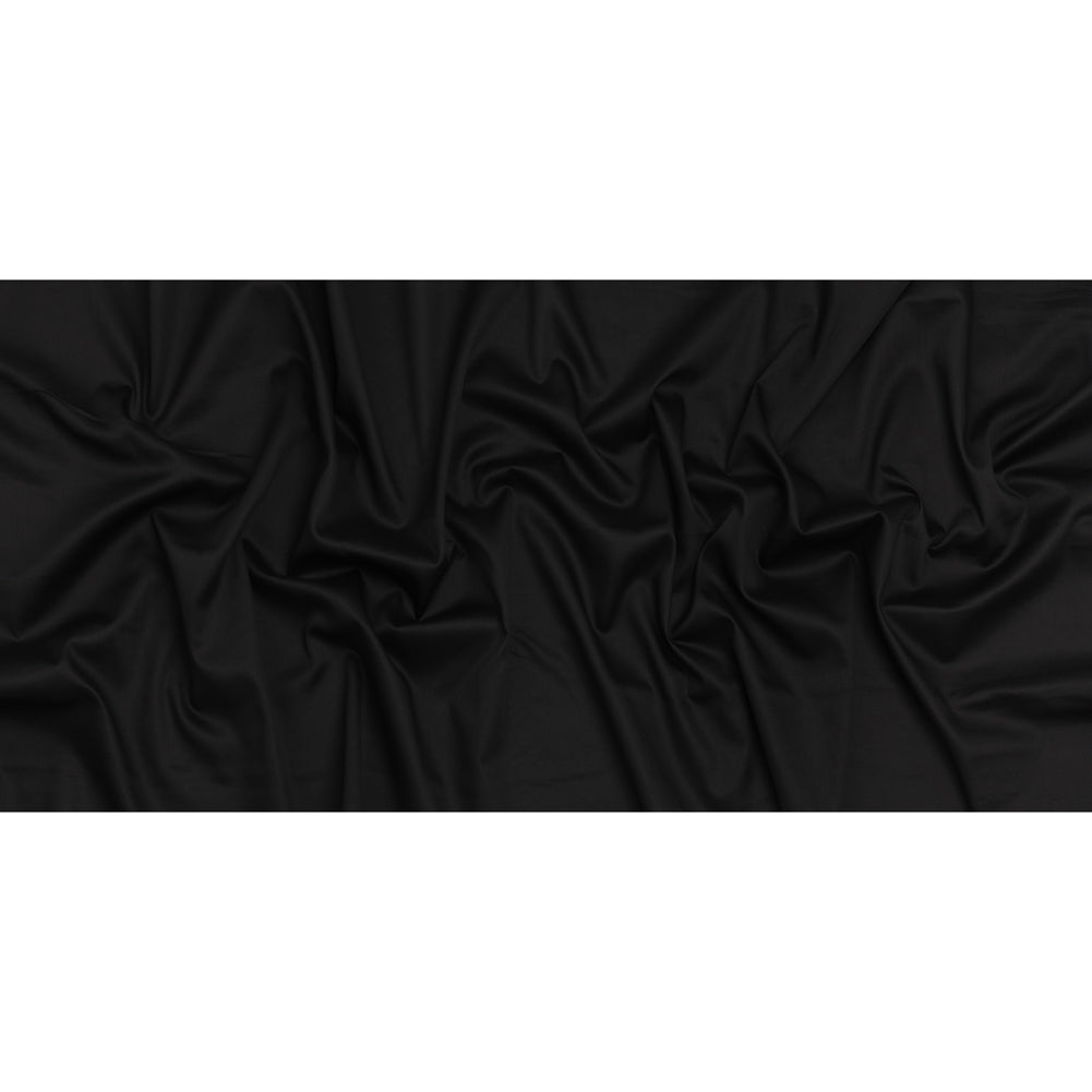 Stretch Rayon Shirting - Black - Designer Deadstock Full