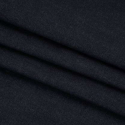 Lightweight Rigid Cotton Denim Twill - Indigo - Deadstock