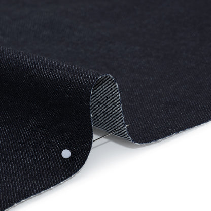 Lightweight Rigid Cotton Denim Twill - Indigo - Deadstock