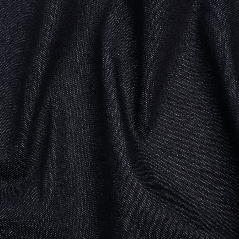 Lightweight Rigid Cotton Denim Twill - Indigo - Deadstock