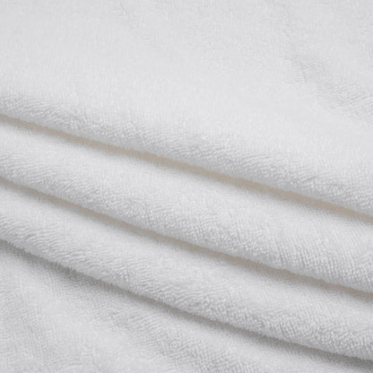 Cotton Towel Terry Cloth - White Folded