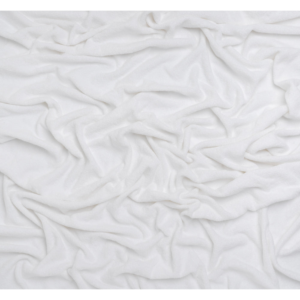Cotton Towel Terry Cloth - White Full