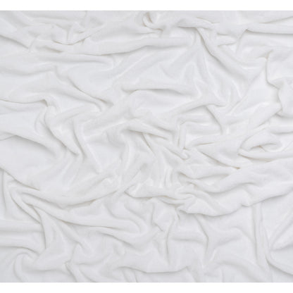 Cotton Towel Terry Cloth - White Full