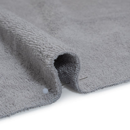 Cotton Towel Terry Cloth - Light Gray Detail