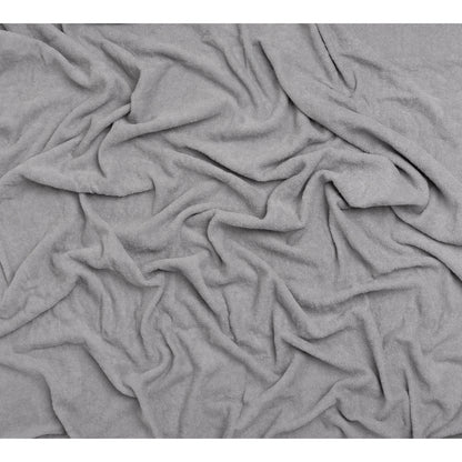 Cotton Towel Terry Cloth - Light Gray Full