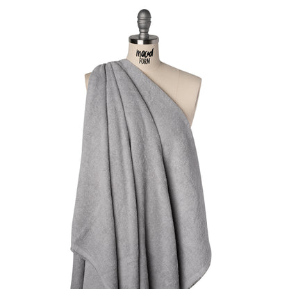 Cotton Towel Terry Cloth - Light Gray Drape